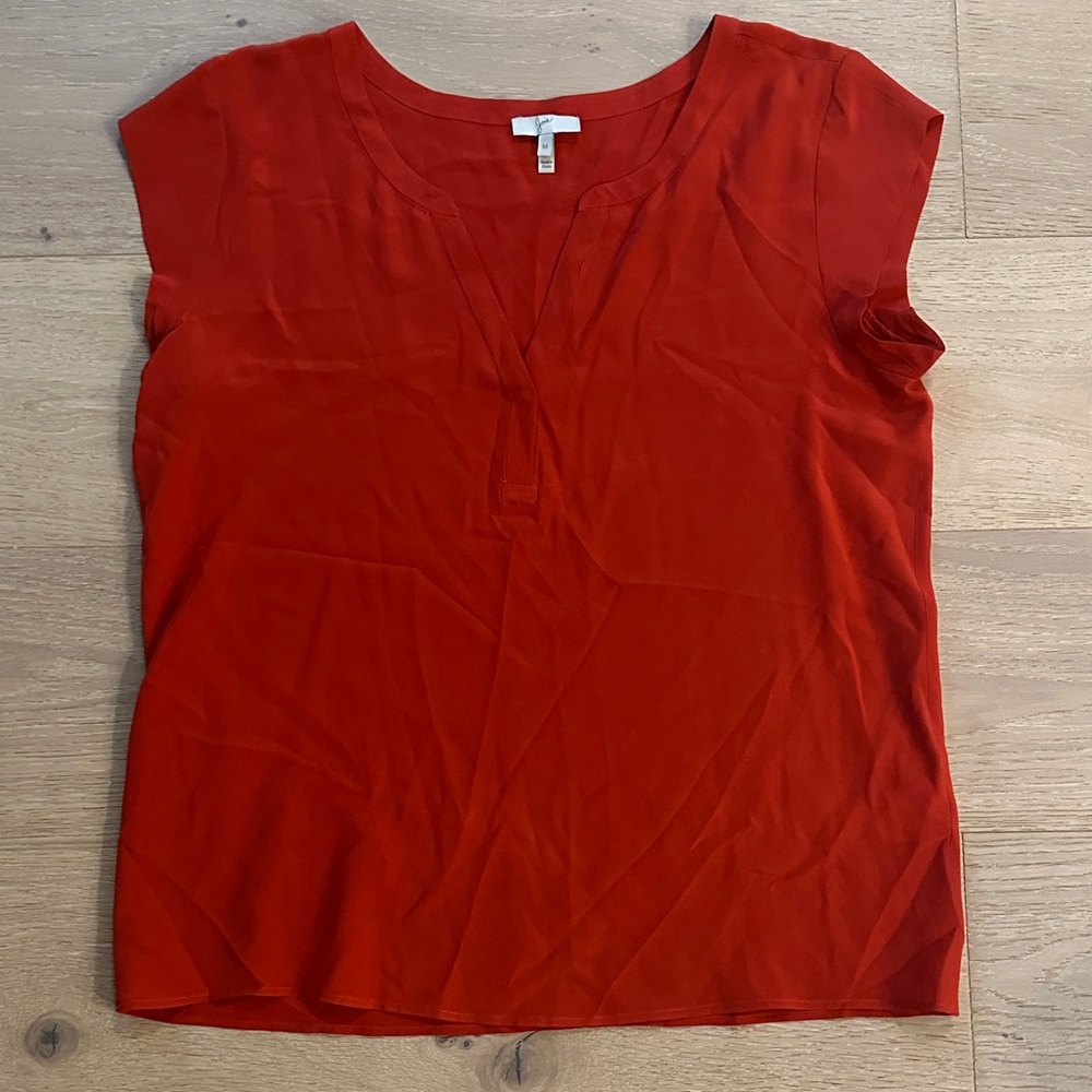 Joie Scarlet Cap Sleeve Blouse